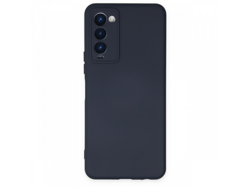 Newface Tecno Camon 18P Kılıf Nano içi Kadife Silikon - Lacivert