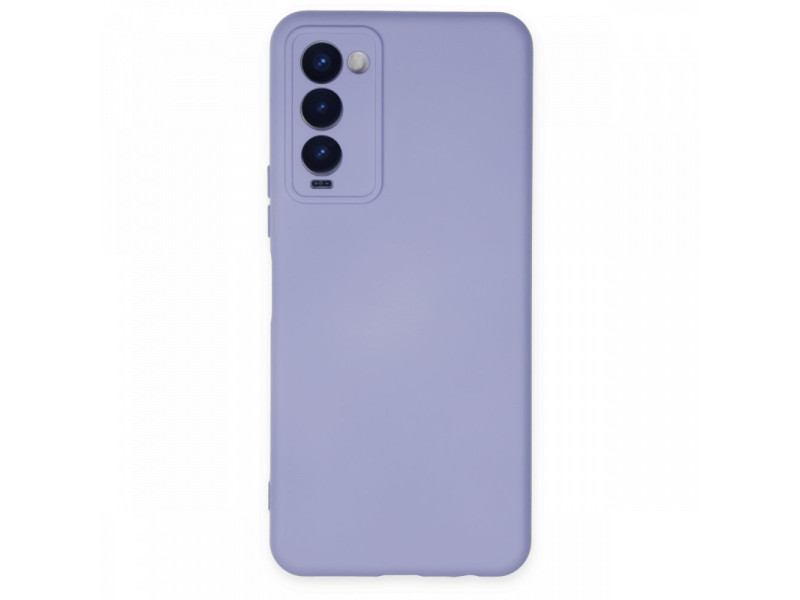 Newface Tecno Camon 18P Kılıf Nano içi Kadife Silikon - Lila