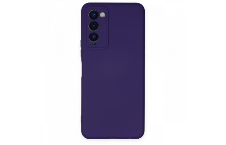 Newface Tecno Camon 18P Kılıf Nano içi Kadife Silikon - Mor