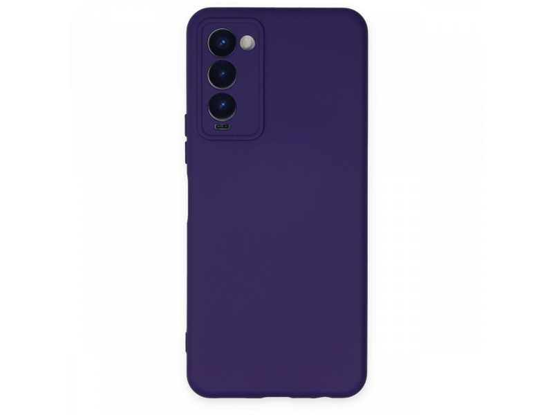 Newface Tecno Camon 18P Kılıf Nano içi Kadife Silikon - Mor