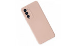 Newface Tecno Camon 18P Kılıf Nano içi Kadife Silikon - Pudra