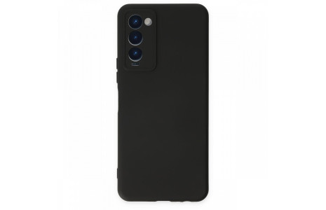 Newface Tecno Camon 18P Kılıf Nano içi Kadife Silikon - Siyah
