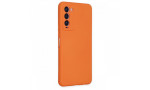 Newface Tecno Camon 18P Kılıf Nano içi Kadife Silikon - Turuncu