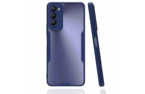 Newface Tecno Camon 18P Kılıf Platin Silikon - Lacivert