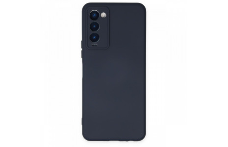 Newface Tecno Camon 18T Kılıf Nano içi Kadife Silikon - Lacivert