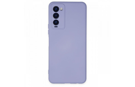 Newface Tecno Camon 18T Kılıf Nano içi Kadife Silikon - Lila