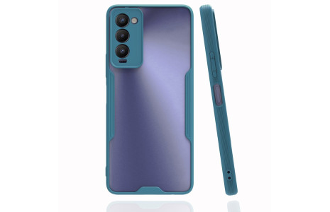 Newface Tecno Camon 18T Kılıf Platin Silikon - Yeşil