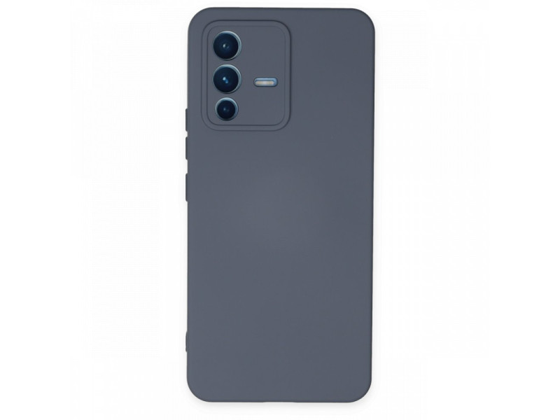 Newface Vivo V23 5G Kılıf Nano içi Kadife Silikon - Gri