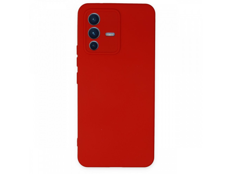 Newface Vivo V23 5G Kılıf Nano içi Kadife Silikon - Kırmızı