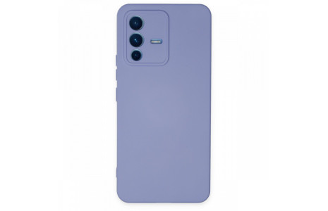 Newface Vivo V23 5G Kılıf Nano içi Kadife Silikon - Lila