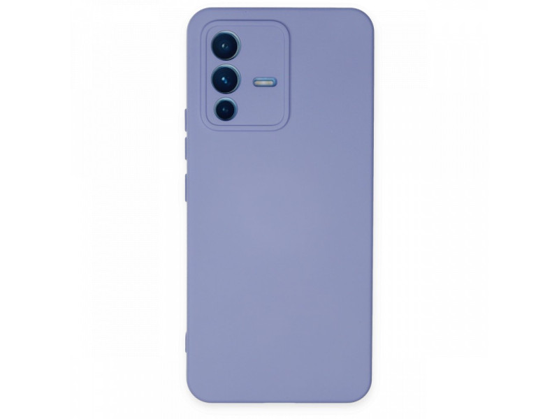 Newface Vivo V23 5G Kılıf Nano içi Kadife Silikon - Lila