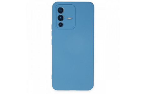 Newface Vivo V23 5G Kılıf Nano içi Kadife Silikon - Mavi