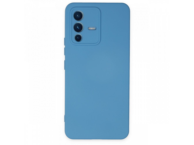Newface Vivo V23 5G Kılıf Nano içi Kadife Silikon - Mavi
