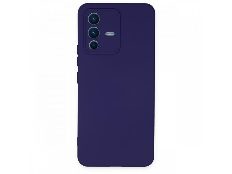 Newface Vivo V23 5G Kılıf Nano içi Kadife Silikon - Mor