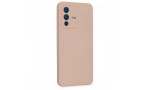 Newface Vivo V23 5G Kılıf Nano içi Kadife Silikon - Pudra