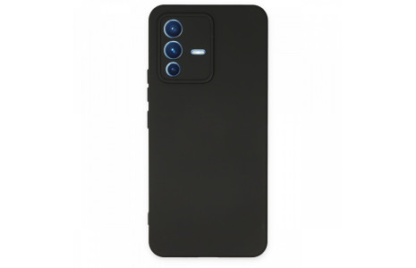 Newface Vivo V23 5G Kılıf Nano içi Kadife Silikon - Siyah