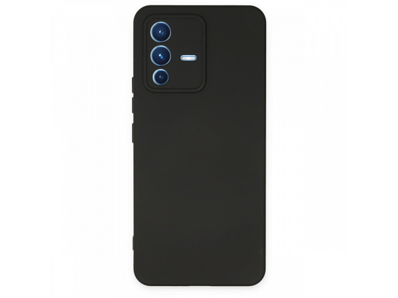 Newface Vivo V23 5G Kılıf Nano içi Kadife Silikon - Siyah