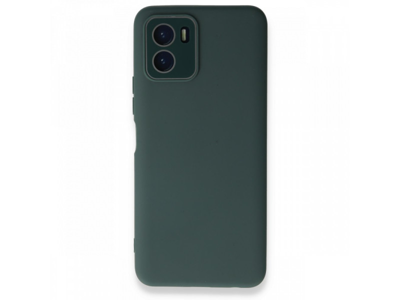Newface Vivo Y15S Kılıf Lansman Glass Kapak - Koyu Yeşil