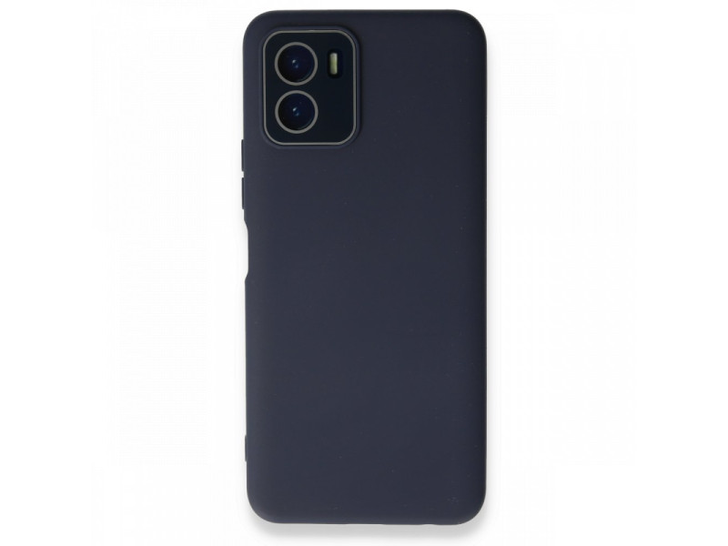 Newface Vivo Y15S Kılıf Lansman Glass Kapak - Lacivert