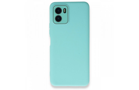 Newface Vivo Y15S Kılıf Lansman Glass Kapak - Turkuaz
