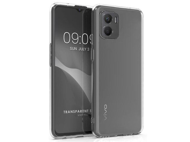 Newface Vivo Y15S Kılıf Lüx Şeffaf Silikon
