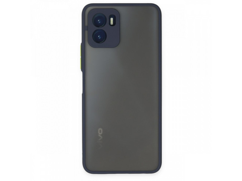 Newface Vivo Y15S Kılıf Montreal Silikon Kapak - Lacivert