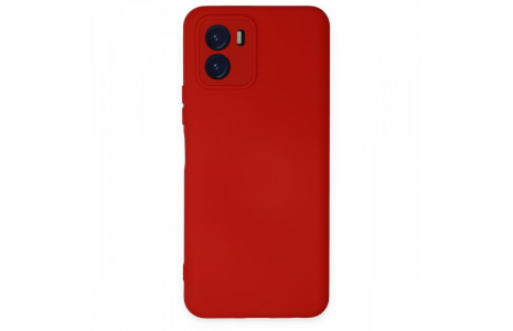 Newface Vivo Y15S Kılıf Nano içi Kadife Silikon - Kırmızı