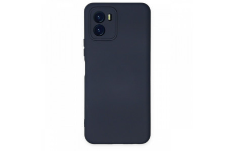 Newface Vivo Y15S Kılıf Nano içi Kadife Silikon - Lacivert