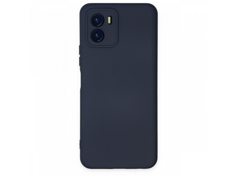 Newface Vivo Y15S Kılıf Nano içi Kadife Silikon - Lacivert