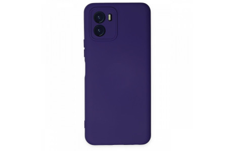 Newface Vivo Y15S Kılıf Nano içi Kadife Silikon - Mor