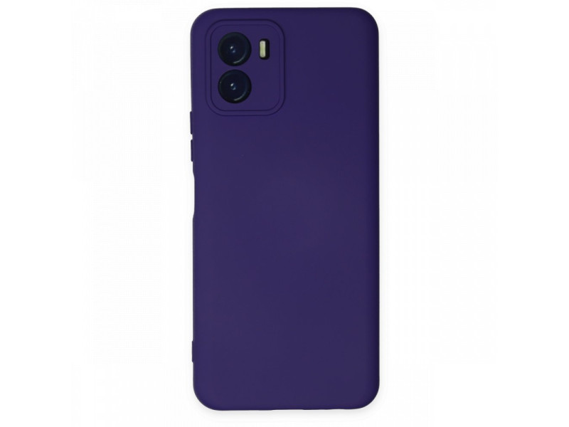 Newface Vivo Y15S Kılıf Nano içi Kadife Silikon - Mor