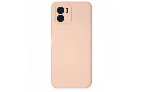 Newface Vivo Y15S Kılıf Nano içi Kadife Silikon - Pudra