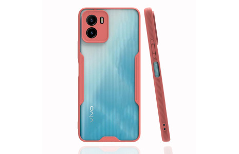 Newface Vivo Y15S Kılıf Platin Silikon - Pembe