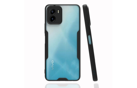 Newface Vivo Y15S Kılıf Platin Silikon - Siyah