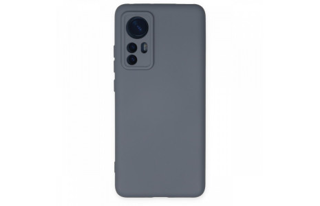 Newface Xiaomi Mi 12X Kılıf Nano içi Kadife Silikon - Gri