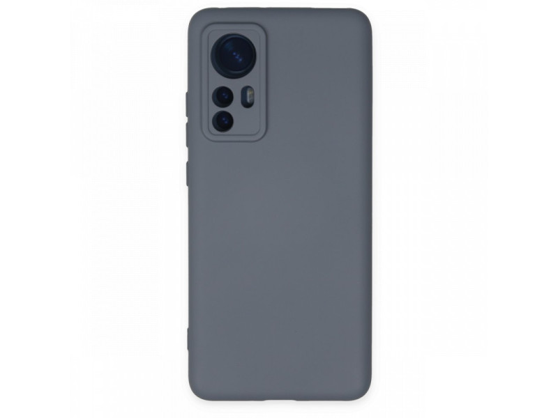 Newface Xiaomi Mi 12X Kılıf Nano içi Kadife Silikon - Gri