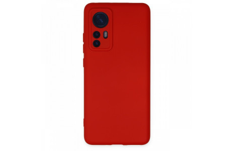 Newface Xiaomi Mi 12X Kılıf Nano içi Kadife Silikon - Kırmızı