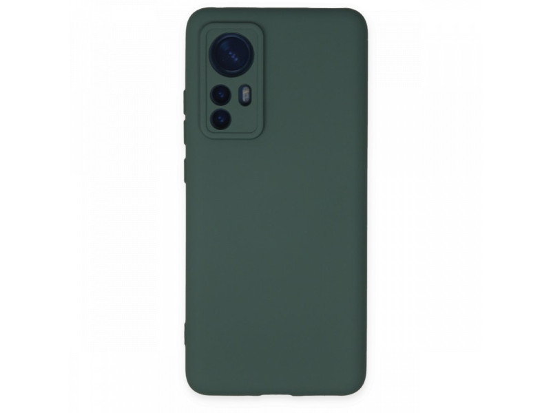 Newface Xiaomi Mi 12X Kılıf Nano içi Kadife Silikon - Koyu Yeşil