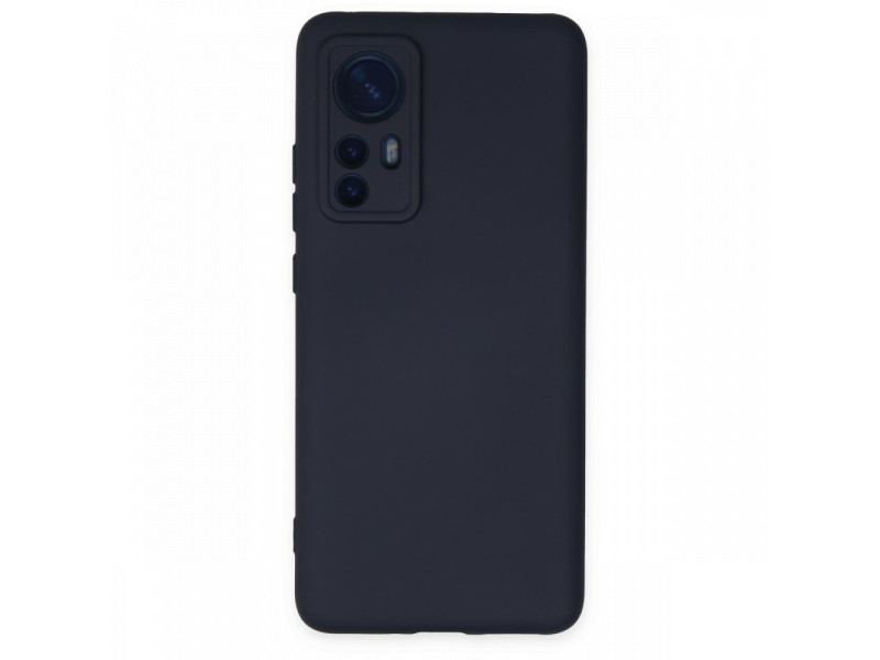 Newface Xiaomi Mi 12X Kılıf Nano içi Kadife Silikon - Lacivert