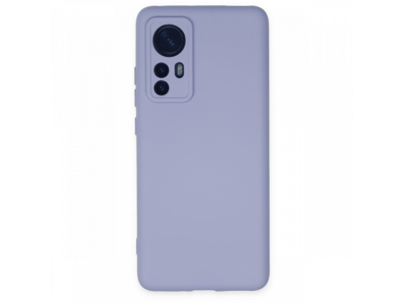 Newface Xiaomi Mi 12X Kılıf Nano içi Kadife Silikon - Lila