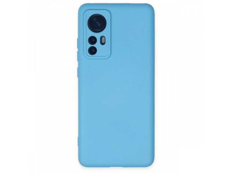 Newface Xiaomi Mi 12X Kılıf Nano içi Kadife Silikon - Mavi