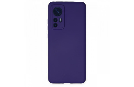 Newface Xiaomi Mi 12X Kılıf Nano içi Kadife Silikon - Mor