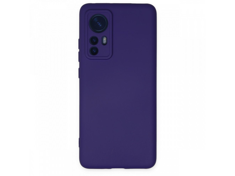 Newface Xiaomi Mi 12X Kılıf Nano içi Kadife Silikon - Mor
