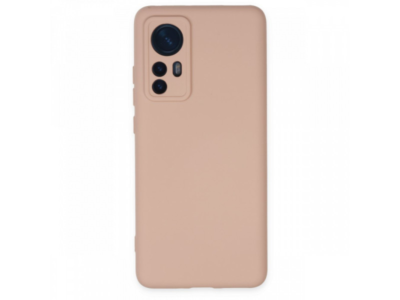 Newface Xiaomi Mi 12X Kılıf Nano içi Kadife Silikon - Pudra