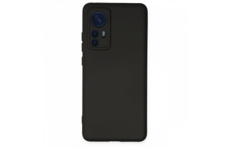 Newface Xiaomi Mi 12X Kılıf Nano içi Kadife Silikon - Siyah