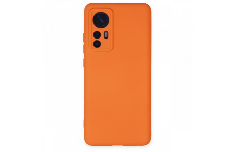Newface Xiaomi Mi 12X Kılıf Nano içi Kadife Silikon - Turuncu