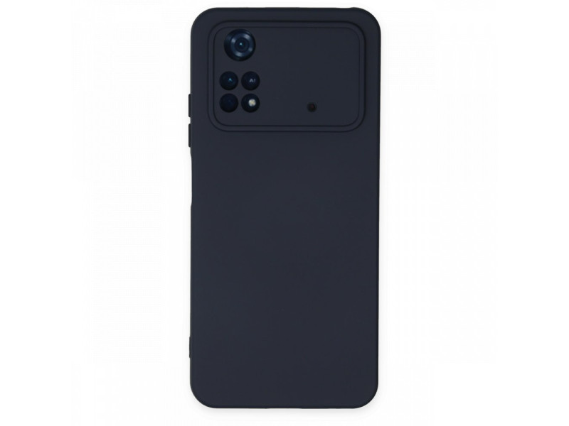 Newface Xiaomi Poco M4 Pro 4G Kılıf Nano içi Kadife Silikon - Lacivert