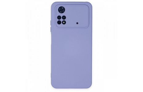 Newface Xiaomi Poco M4 Pro 4G Kılıf Nano içi Kadife Silikon - Lila