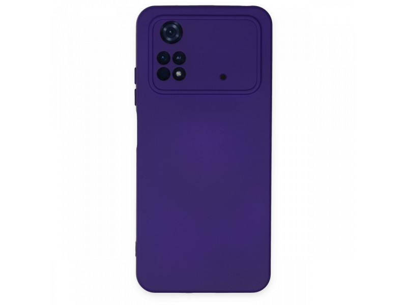 Newface Xiaomi Poco M4 Pro 4G Kılıf Nano içi Kadife Silikon - Mor