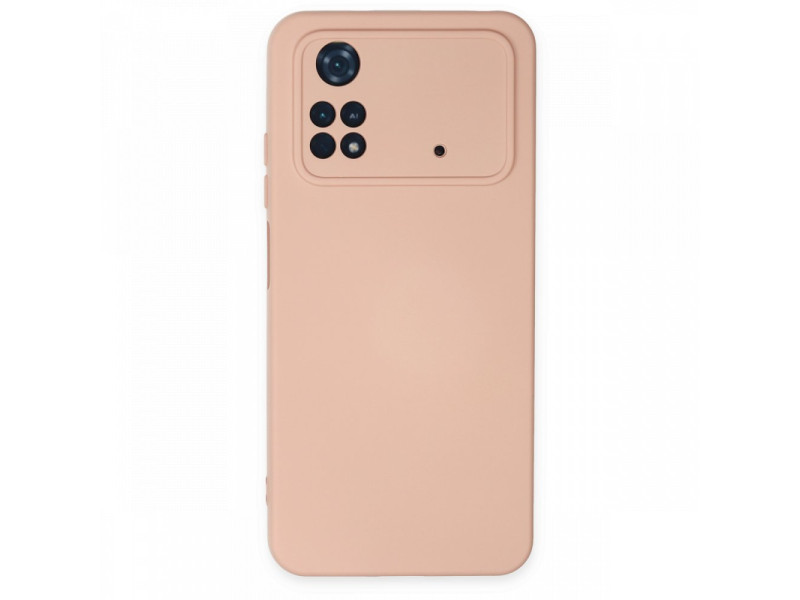 Newface Xiaomi Poco M4 Pro 4G Kılıf Nano içi Kadife Silikon - Pudra